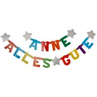 PAPSTAR Girlanden-Kette, individualisierbar