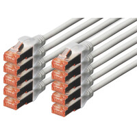 DIGITUS Patchkabel Kat. 6, S FTP, 2,0 m, schwarz, Set