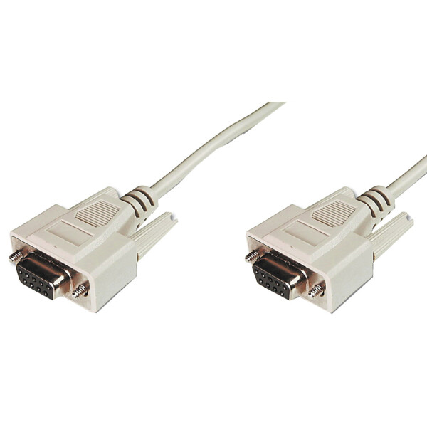 DIGITUS 9-Pol Sub-D Kabel, Kupplung - Kupplung, 2,0 m