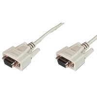 DIGITUS 9-Pol Sub-D Kabel, Kupplung - Kupplung, 2,0 m