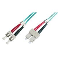DIGITUS LWL Patchkabel, 2 x ST - SC-Duplex, OM3, 3,0 m
