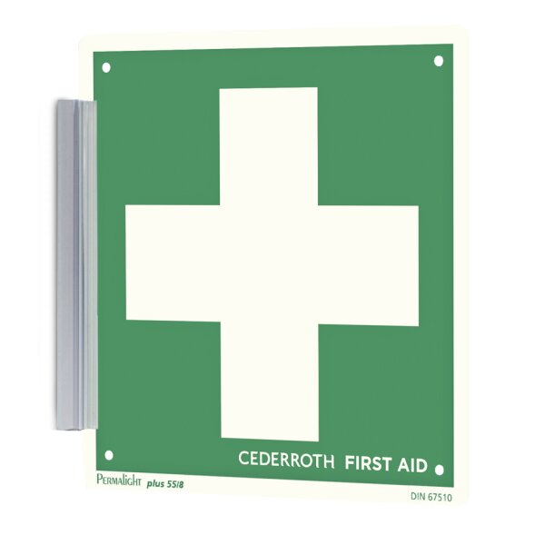 CEDERROTH Hinweisschild "Rettungszeichen", nachleuchtend