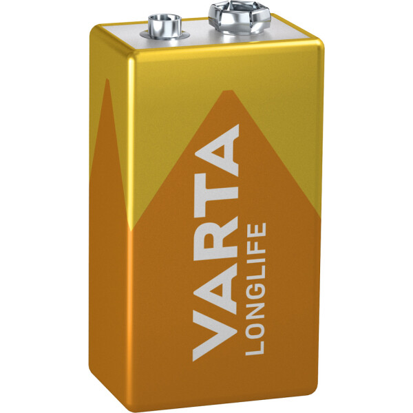 VARTA Alkaline Batterie Longlife, E-Block (6LR61 6LP3146)