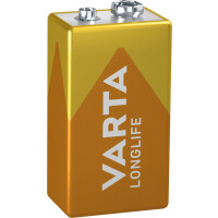 VARTA Alkaline Batterie Longlife, E-Block (6LR61 6LP3146)
