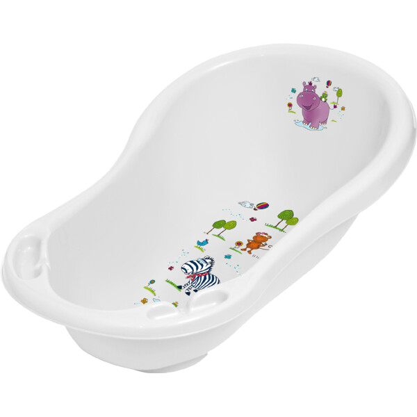 keeeper kids Babywanne "maria hippo", mit Stöpsel, weiß
