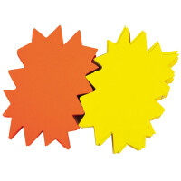 APLI Signal-Etiketten "Stern", gelb orange, 80...