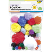 folia Pompons, 30 Stück, Größen und...