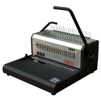 pavo Plastikbindegerät HD comb binder, silber schwarz