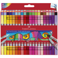 FABER-CASTELL Doppelfasermaler, 20er Etui