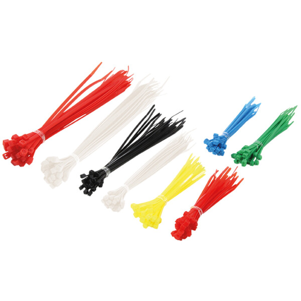 LogiLink Kabelbinder-Set, sortiert, Nylon, Inhalt: 200 St&uuml;ck