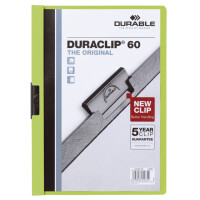 DURABLE Klemmhefter DURACLIP ORIGINAL 60, DIN A4, grün