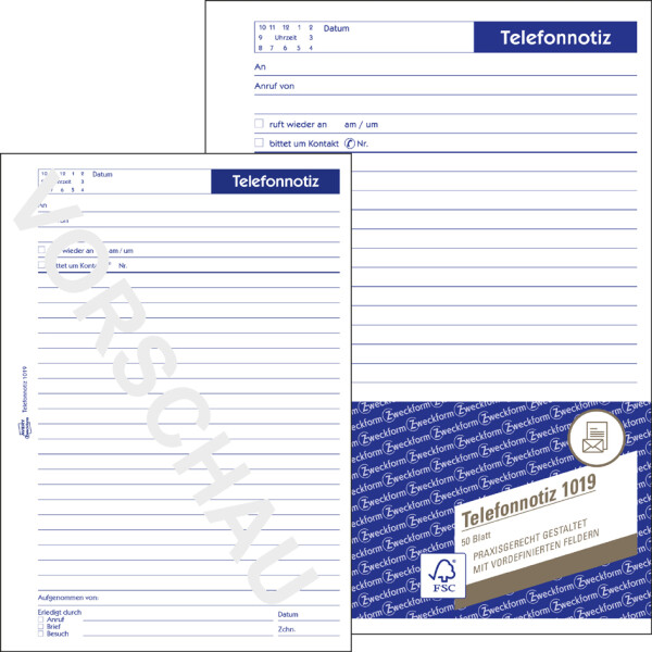 AVERY Zweckform Formularbuch "Durchschreibebuch", A5