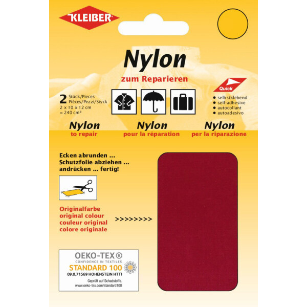 KLEIBER Nylon-Flicken, selbstklebend, beige