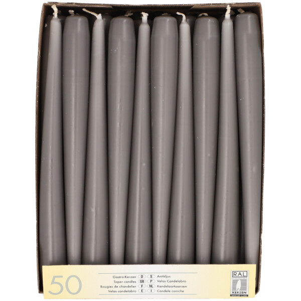 STARPAK Leuchterkerzen, 22 mm, rot, 50er Pack