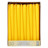 STARPAK Leuchterkerzen, 22 mm, rot, 50er Pack