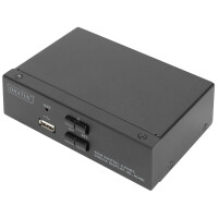 DIGITUS KVM Switch, 2-Port, Single-Display, 4K, HDMI