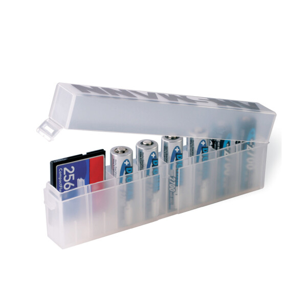 ANSMANN Akkubox 8-fach, Aufbewahrungsbox aus Poly-Propylen