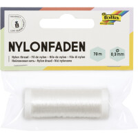 folia Nylonfaden auf Spule, 0,3 mm x 70 m, transparent