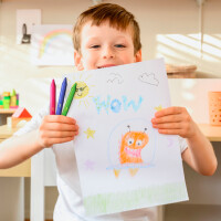 BIC Dreikant-Wachsmalkreide Plastidecor Triangle, 12er Etui