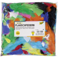 folia Flauschfedern, 100 g, weiß