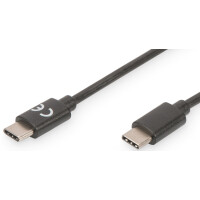 DIGITUS USB 3.0 Anschlusskabel, USB-C - USB-C Stecker, 1,0 m