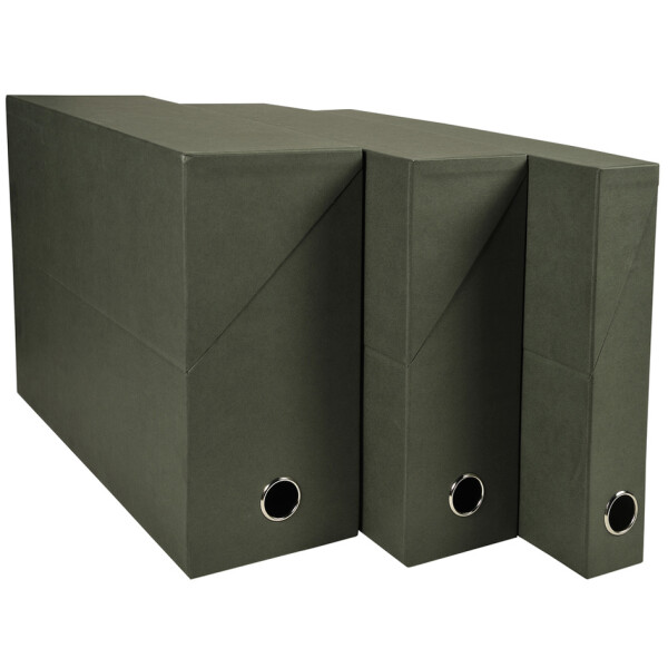 EXACOMPTA Archivbox, DIN A4, Karton, 120 mm, dunkelgrün