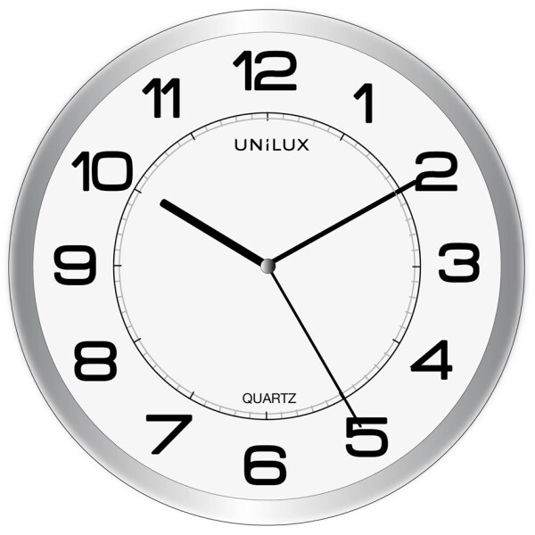 UNiLUX Wanduhr Quarzuhr "ATTRACTION", magnetisch, silber