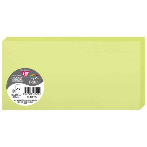 Pollen by Clairefontaine Doppelkarte DL, clementine