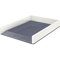 LEITZ Briefablage WOW Duo Colour, A4, Polystyrol, schwarz