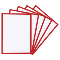 magnetoplan Magnetrahmen magnetofix, A4, rot