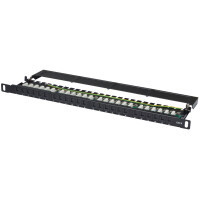 DIGITUS 19" Patch Panel Kat.6, Klasse E, 24 Port,...
