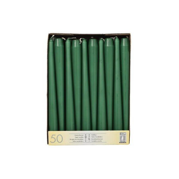 STARPAK Leuchterkerzen, 22 mm, limonengrün, 50er Pack