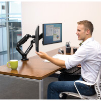 Fellowes Doppel-Monitorarm Platinum Series, weiß