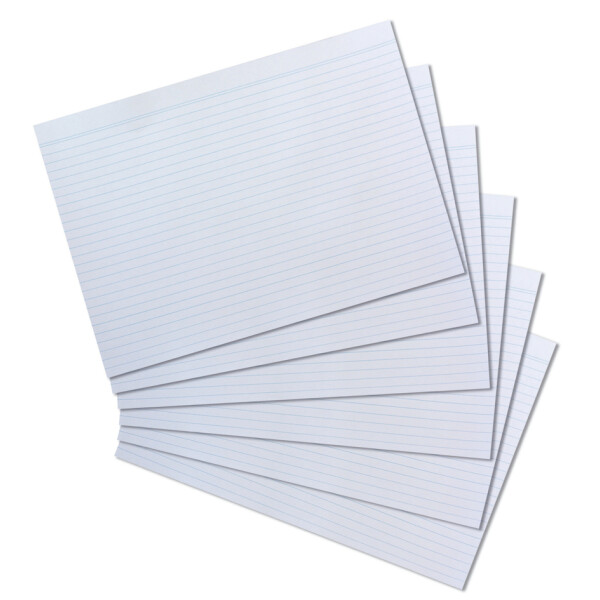 herlitz Karteikarten, DIN A4, blanko, weiß