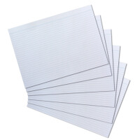 herlitz Karteikarten, DIN A4, blanko, weiß