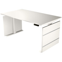 kerkmann Sitz-Steh-Wangen-Schreibtisch Move 3, graphit