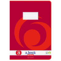 herlitz Schulheft x.book, DIN A4, Lineatur 38 kariert