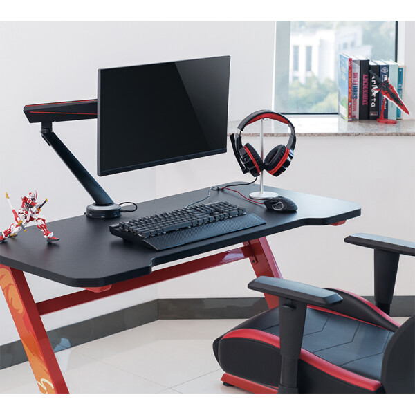LogiLink Gaming Monitorarm, Arml&auml;nge: 480 mm, schwarz