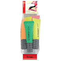 STABILO Textmarker NEON, im 5er Netz