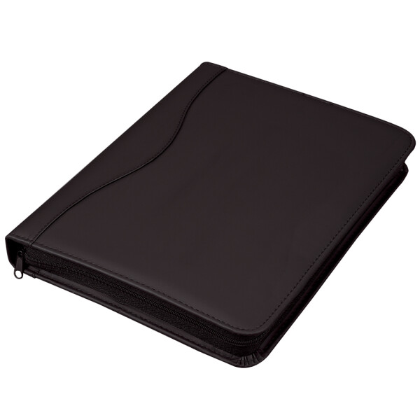 Alassio Ringbuchmappe "RONDO", A4, Lederimitat, schwarz