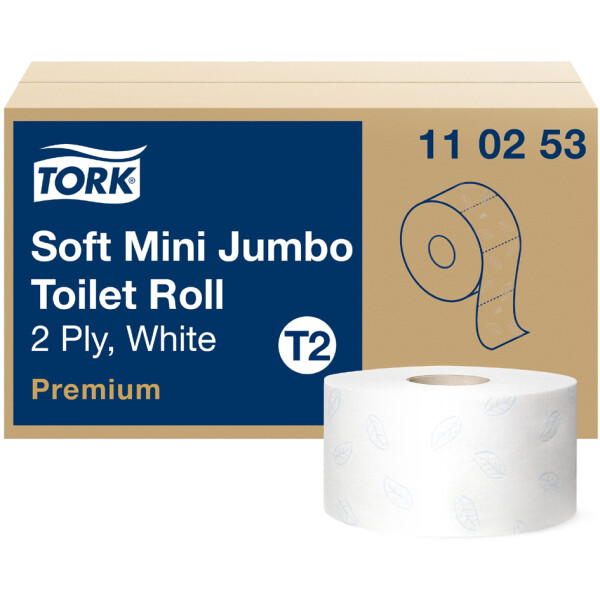 TORK Minirollen-Toilettenpapier Jumbo, 3-lagig, weiß, 120 m