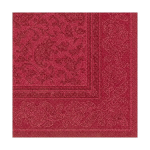 PAPSTAR Servietten "ROYAL Collection Ornaments", bordeaux