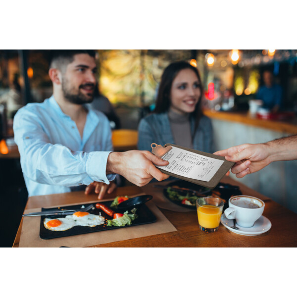 Securit Klemmbrett für Rechnungen, aus Holz, braun