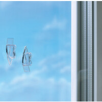 tesa Powerstrips Klebestreifen für Glasflächen