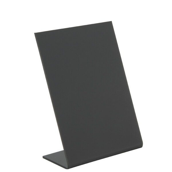 Securit Tischaufsteller L-SHAPE, DIN A6, schwarz