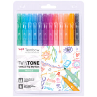 Tombow Doppelfasermaler "TwinTone" Pastell...