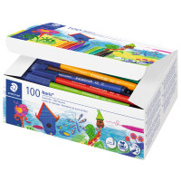 STAEDTLER Fasermaler Noris, 100er Schulbox