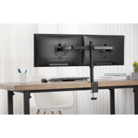 DIGITUS Universal Dual Monitorhalter mit Klemmbefestigung