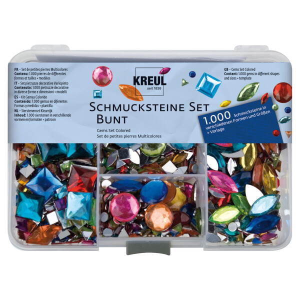 KREUL Schmucksteine-Set "Bunt"