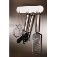 tesa Powerstrips Hakenleiste, mit 3 Haken, weiß